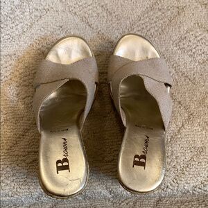 Beige Women's Slide Sandals